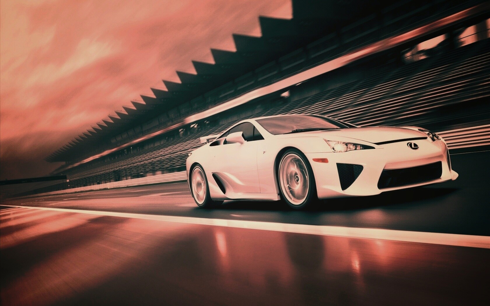 Lexus LFA на тарссу обои