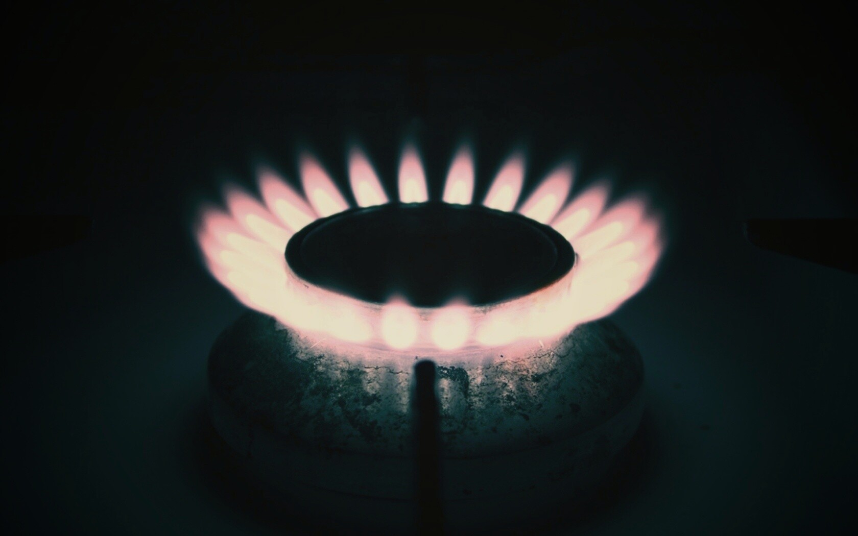 Огонь газовой конфорки обои