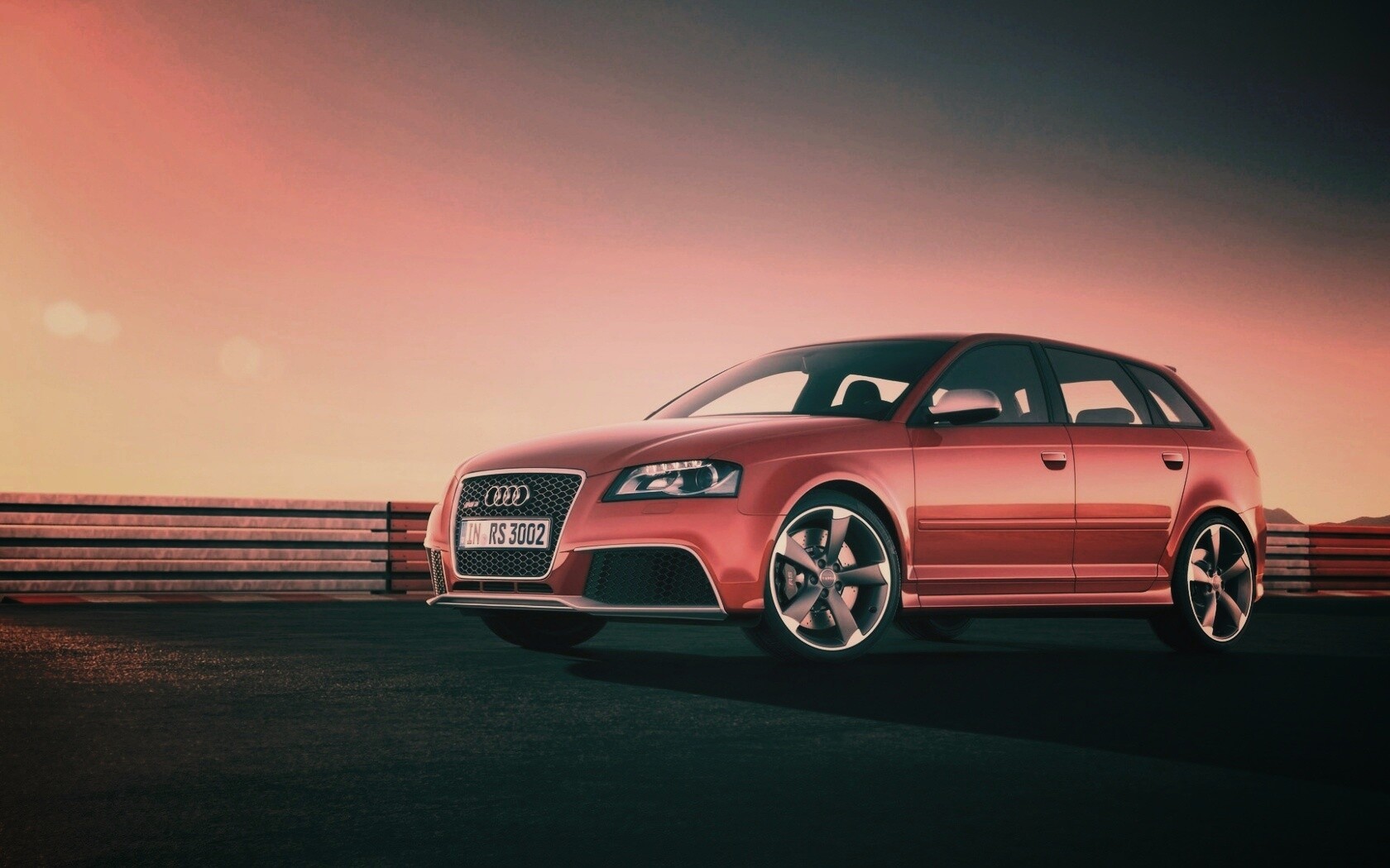 Фотосессия Audi RS3 на треке обои