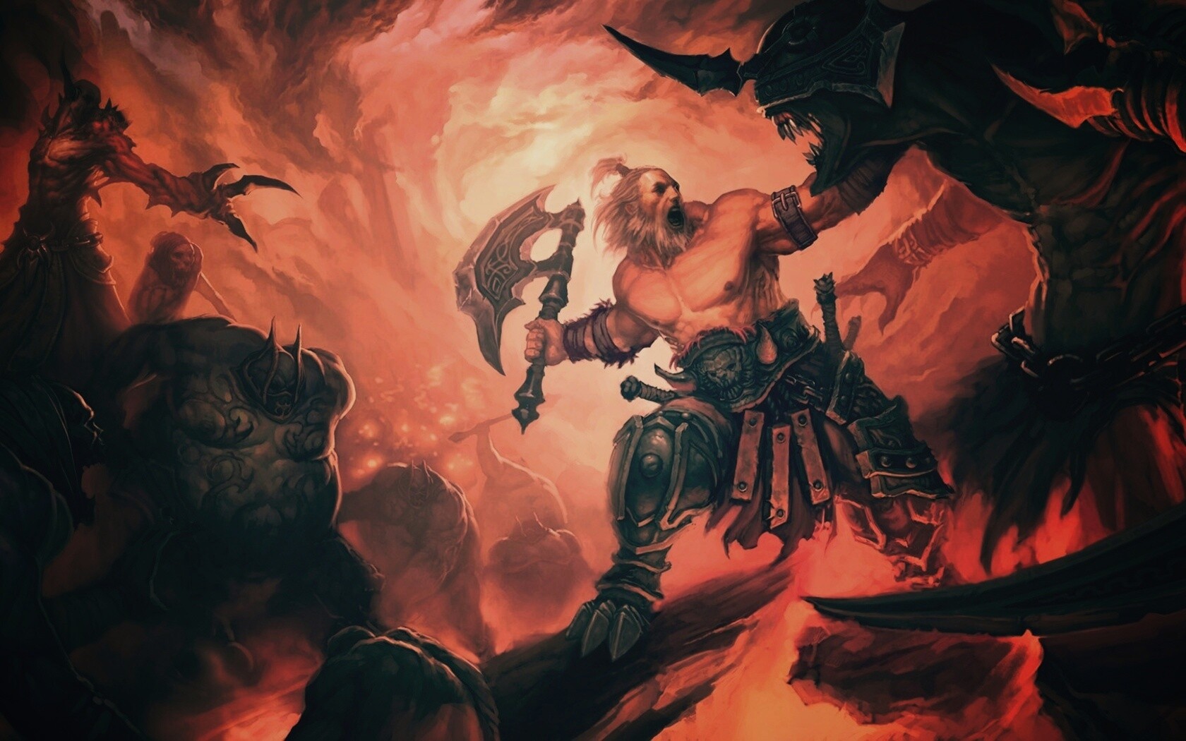 Варвар из Diablo 3 обои