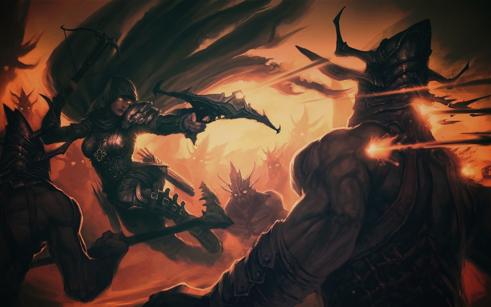 Охотник на демонов из Diablo 3 обои