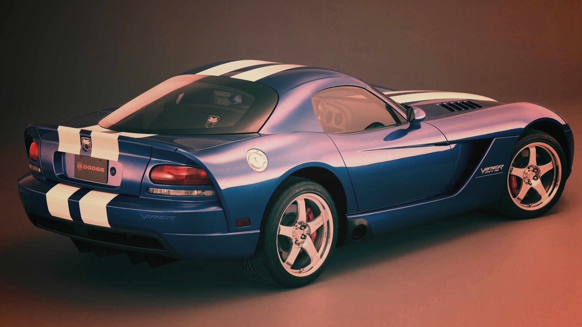 Синий Dodge Viper обои