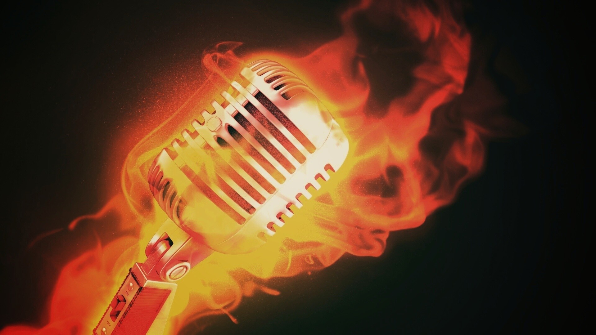 On fire! обои