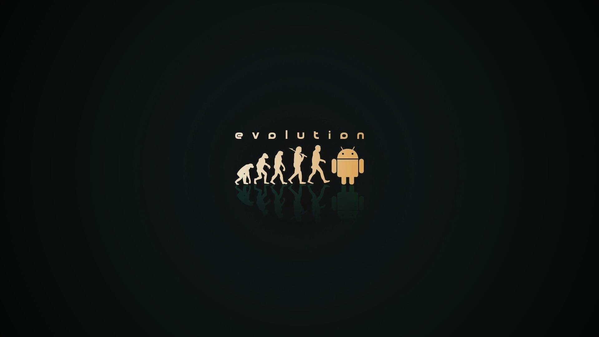 Эволюция по мнению Android обои