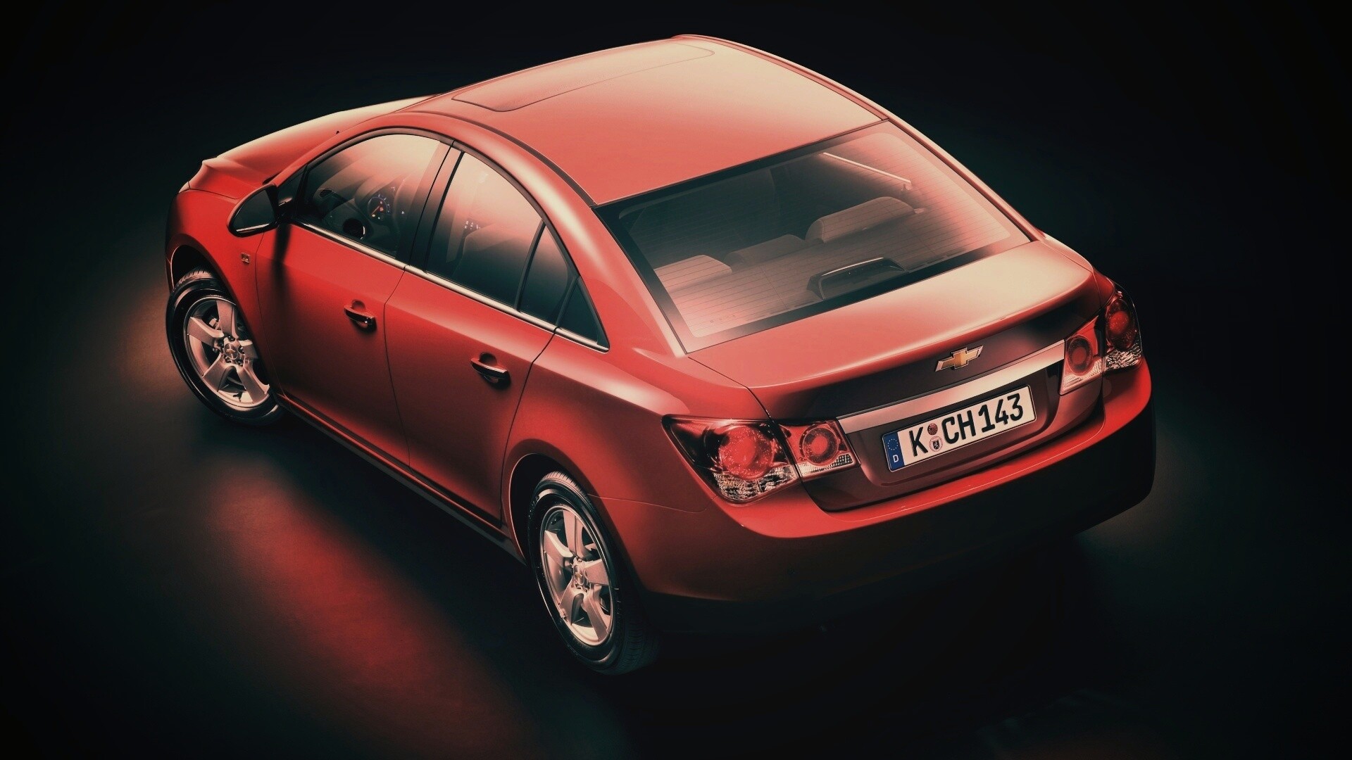 Шевроле Cruze красного цвета обои