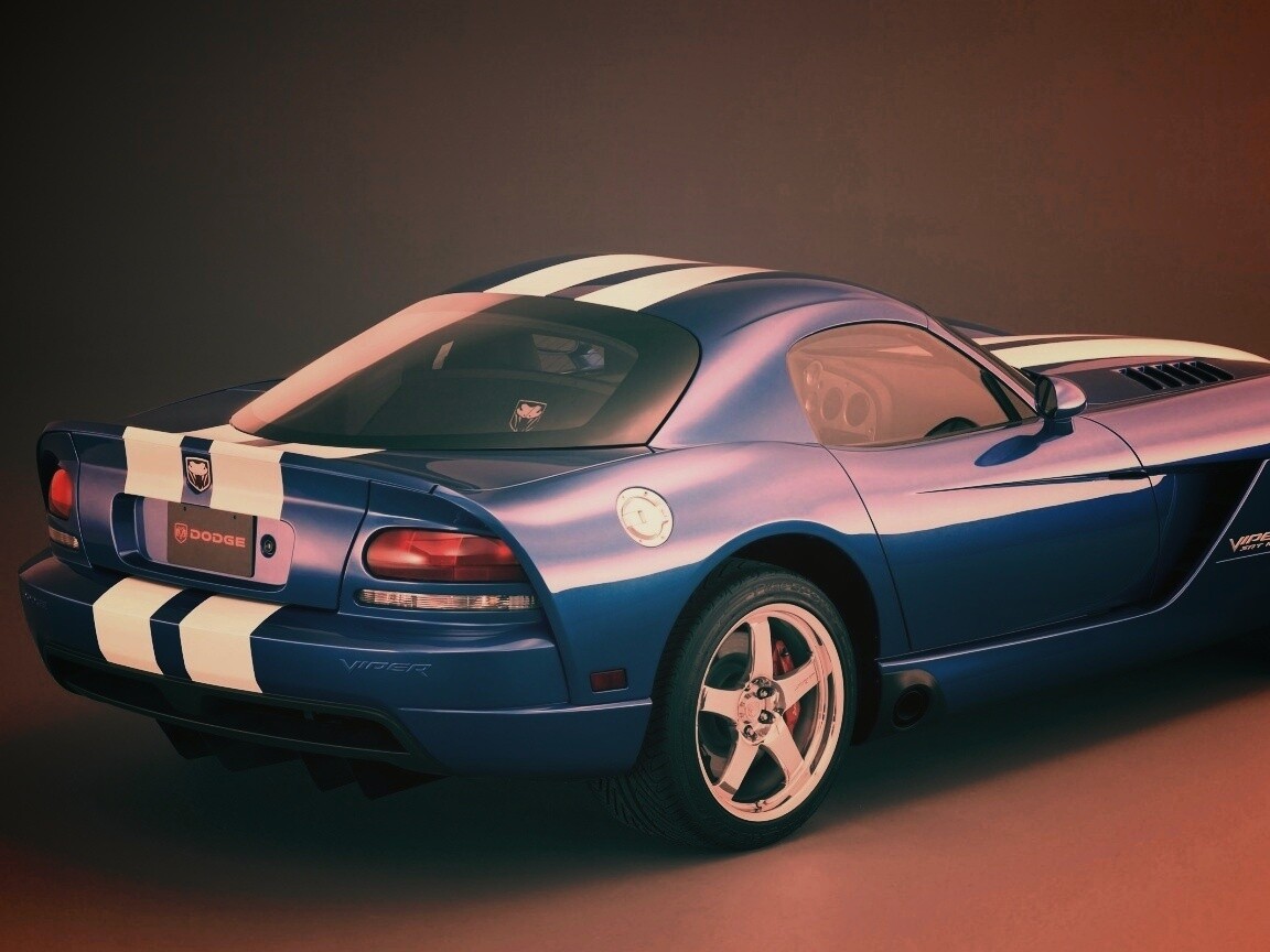 Синий Dodge Viper обои