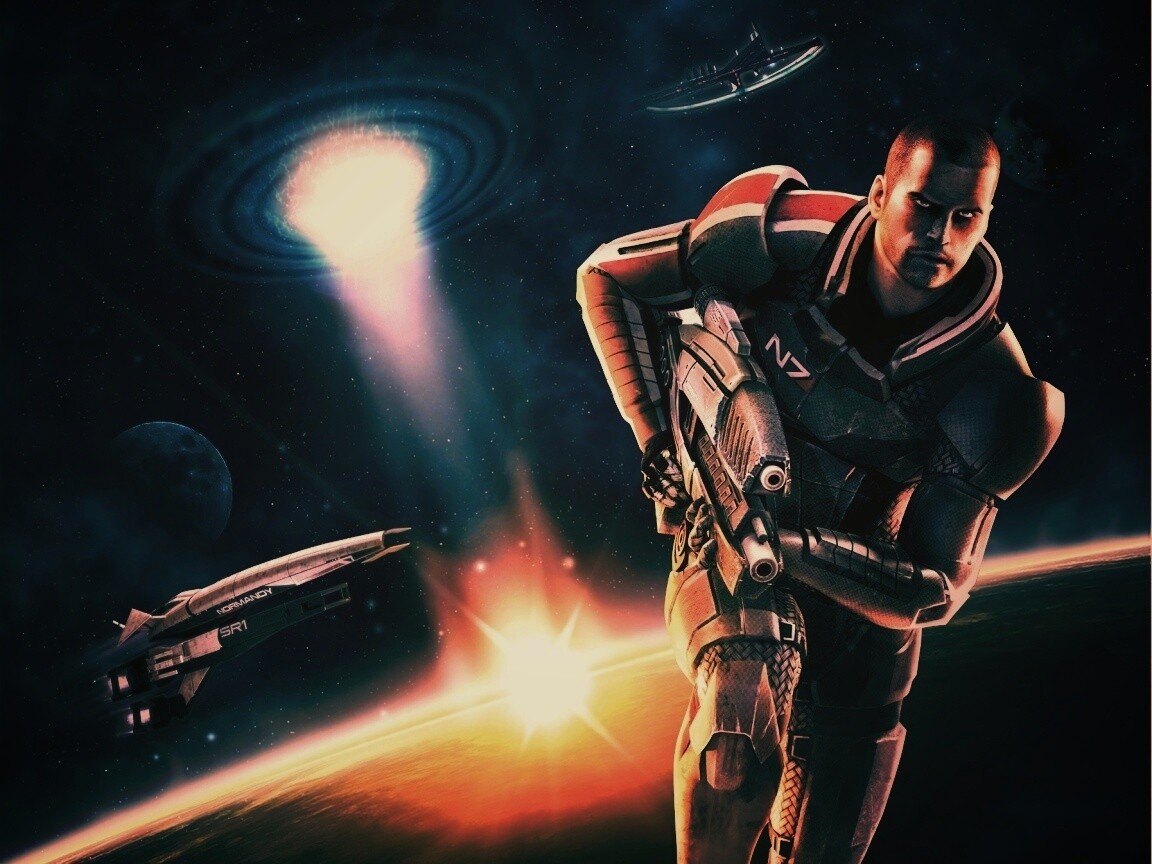 Шепард из вселенной Mass Effect обои