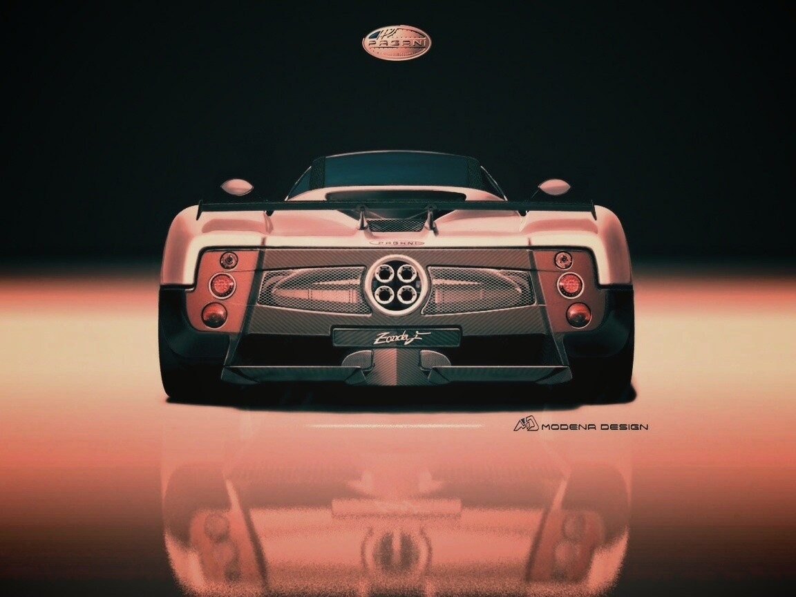 Pagani Zonda рендер обои