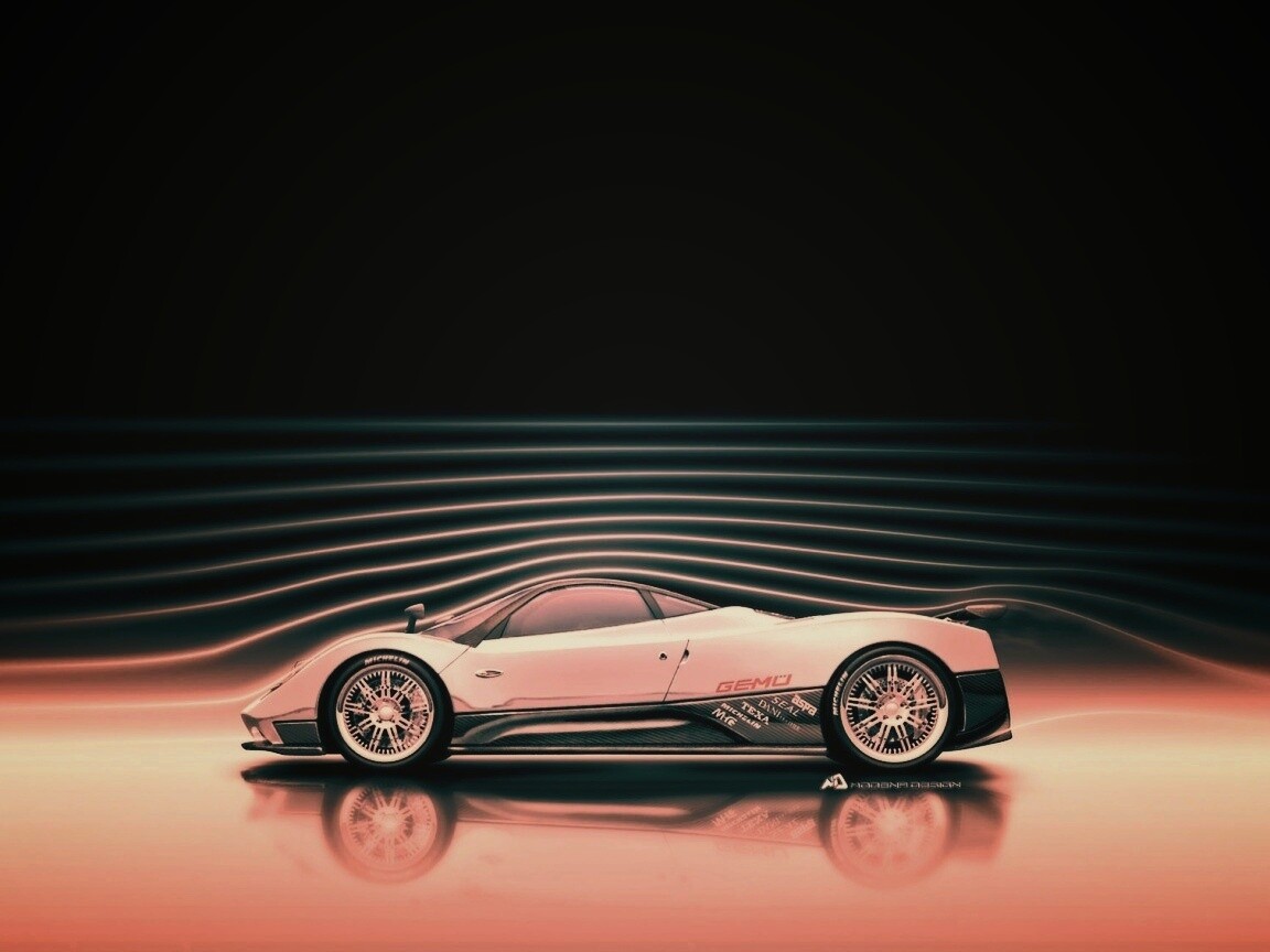 Аэродинамика Pagani Zonda обои