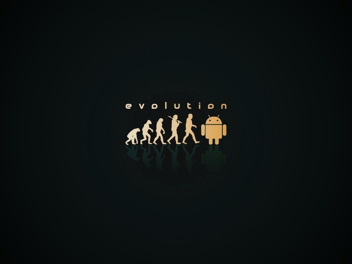 Эволюция по мнению Android обои