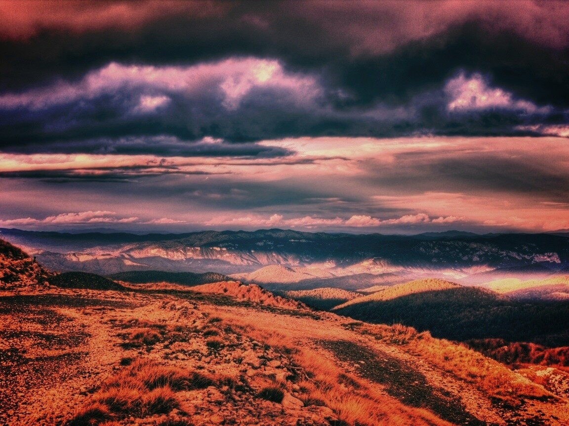 Горы в HDR обои