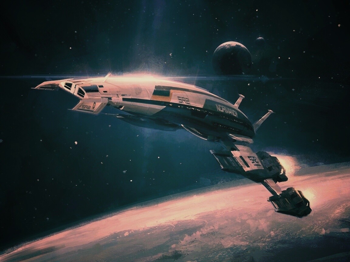 Корабль Normandy обои