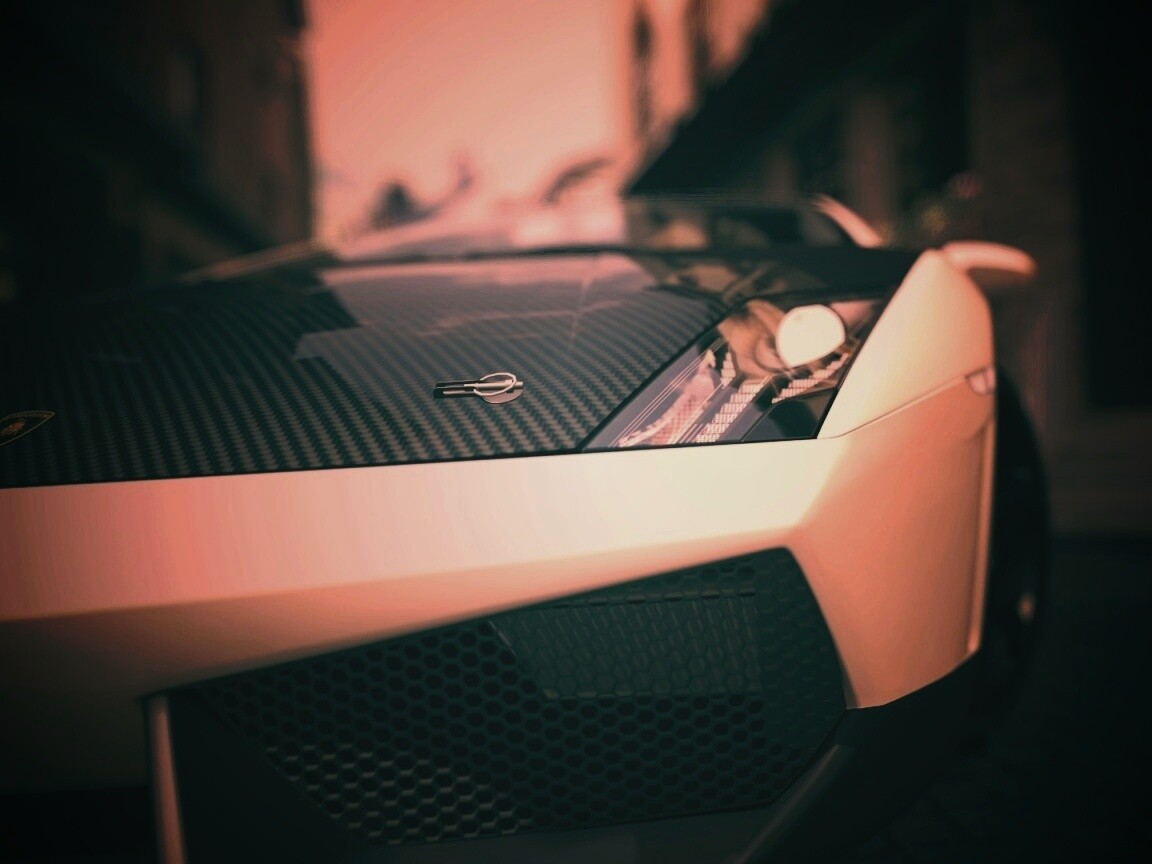 Lamborghini с карбоновым багажником обои