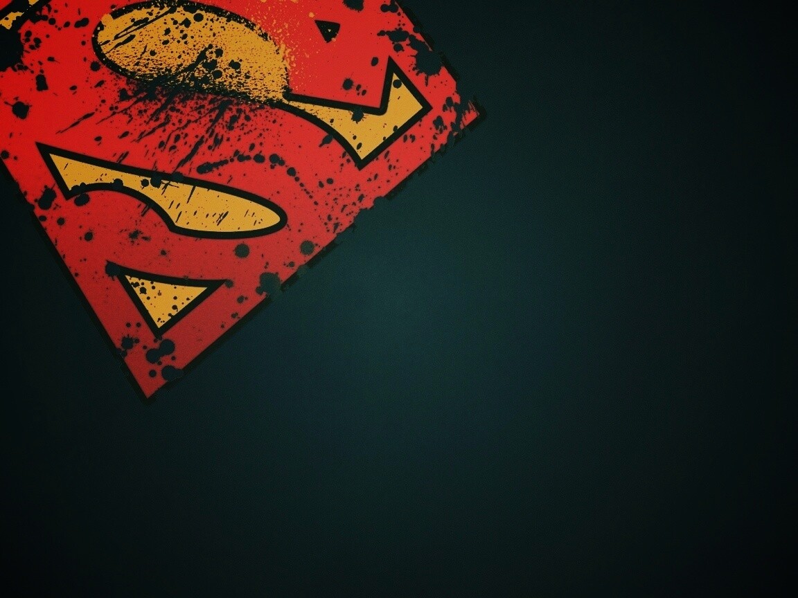Потертый знак Супермена обои