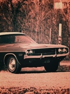Черно-белое фото Dodge обои