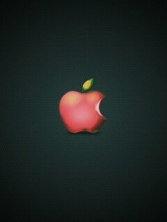 Реалистичный логотип Apple обои