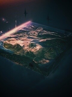 Плоский мир из Homeworld обои