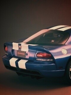 Синий Dodge Viper обои