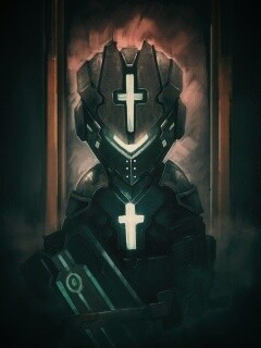 Рыцарь в стиле Dead Space обои