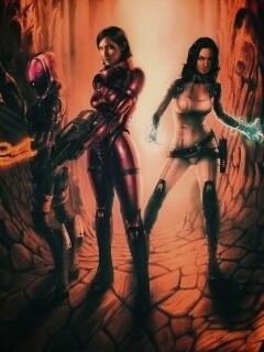 Девушки mass effect обои