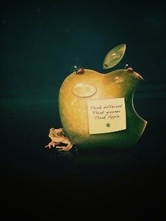 Think different, think greener, think Apple обои