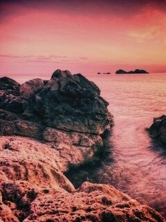 Закат на море обои