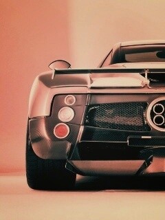 Pagani Zonda сзади обои
