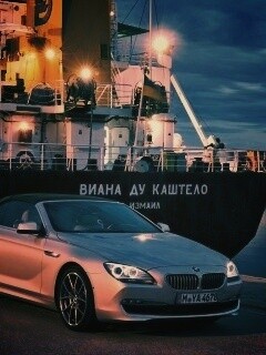 BMW 6 в порту обои