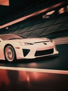Lexus LFA на тарссу обои