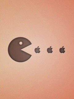 Пэкмен против Apple обои