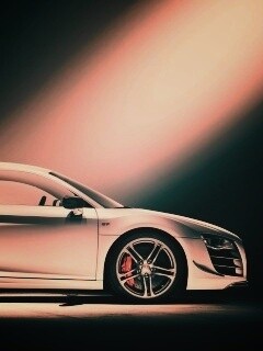 Audi R8 вид сбоку обои