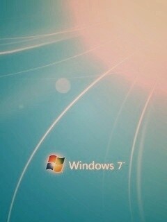 Голубые обои Windows 7 обои
