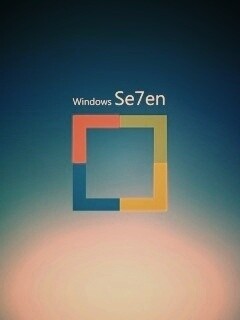 Квадратное лого Windows Seven обои