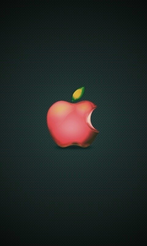 Реалистичный логотип Apple обои