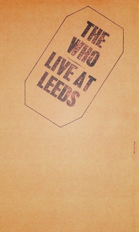 The who live at leeds обои