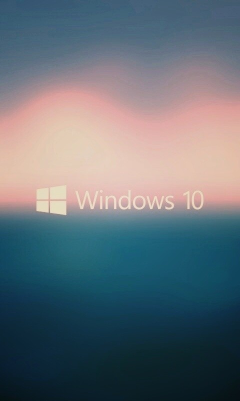 Windows 10 на синем фоне обои