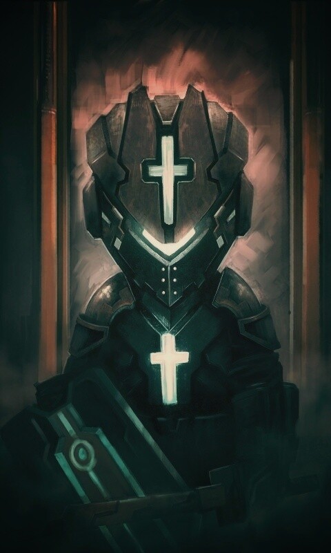 Рыцарь в стиле Dead Space обои