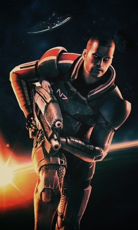 Шепард из вселенной Mass Effect обои