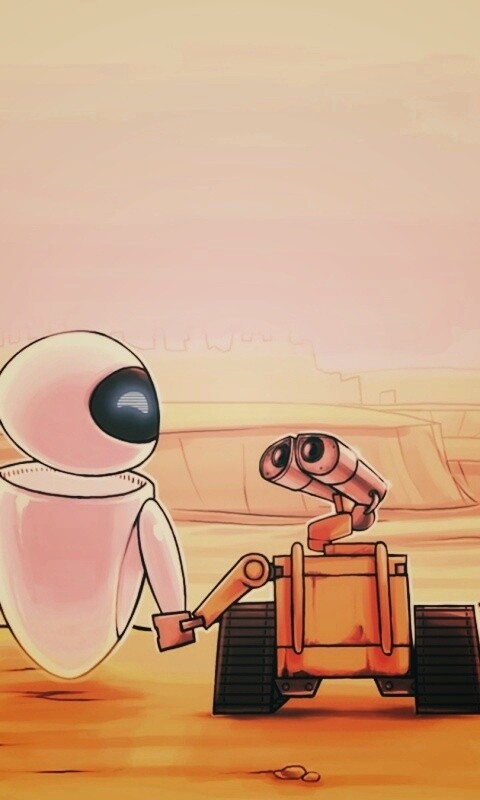 WALL-E и Ева обои