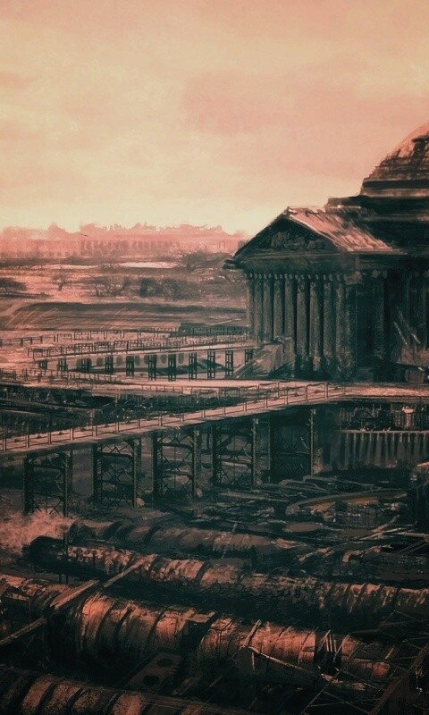 Водоочиститель в мемориале Джеферсона из Fallout 3 обои
