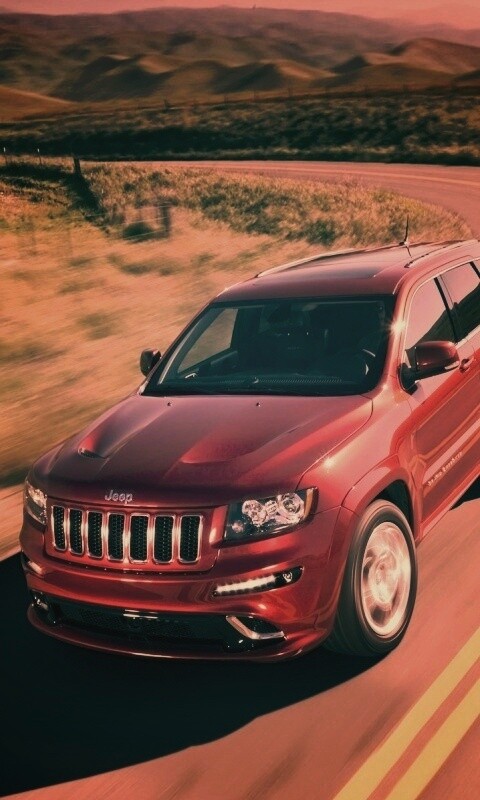 Jeep на дороге обои