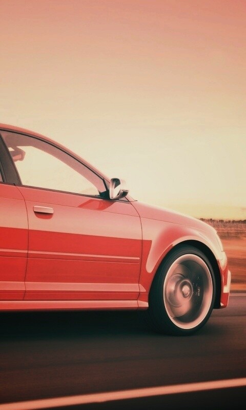 Фотосессия Audi RS3 во время движения обои