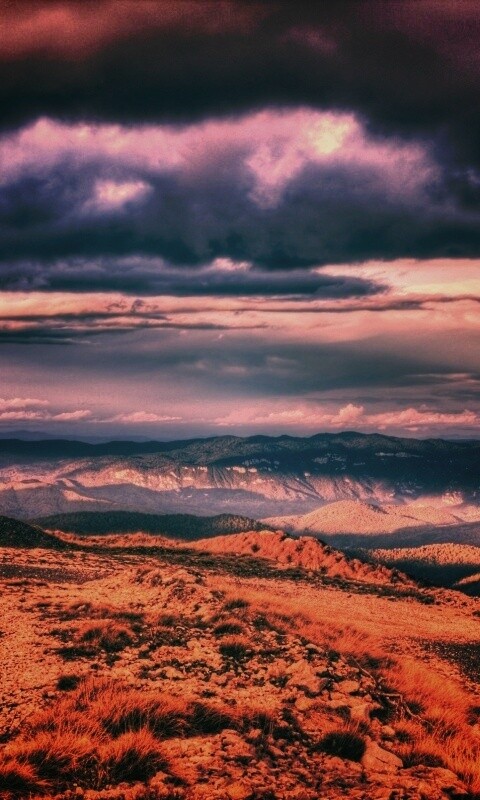 Горы в HDR обои