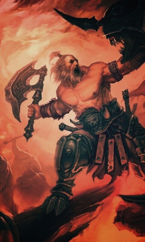 Варвар из Diablo 3 обои