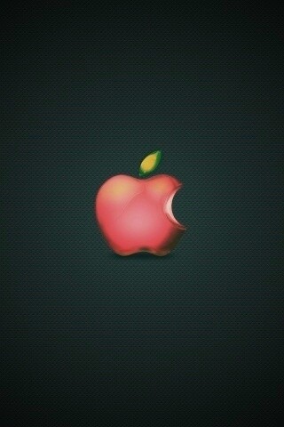 Реалистичный логотип Apple обои