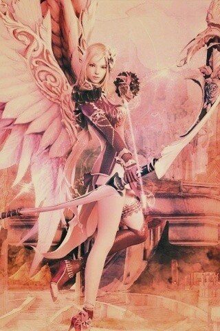 Эльфийка лучница из Aion обои