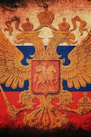 Флаг России в стиле гранж обои