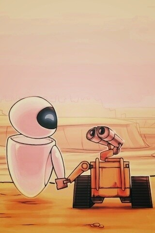 WALL-E и Ева обои