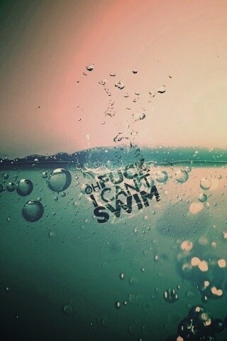Oh fuck i cant swim обои