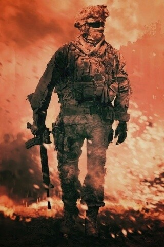 Солдат из modern warfare 2 обои